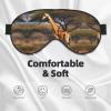 Africa Giraffe Majestic Tree Print Block Out Light Eye Sleep Mask,Soft Breathable Eye Cover, for Sleeping Travel Home Nap view 3