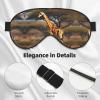 Africa Giraffe Majestic Tree Print Block Out Light Eye Sleep Mask,Soft Breathable Eye Cover, for Sleeping Travel Home Nap view 4