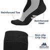 Compression Socks for Women and Men 20-30mmHg Knee High - Graduated Support Medical Compression Stockings for Circulation during Travel, Airplane, Flights - Black, X-Large - A601 view 2
