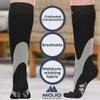 Compression Socks for Women and Men 20-30mmHg Knee High - Graduated Support Medical Compression Stockings for Circulation during Travel, Airplane, Flights - Black, X-Large - A601 view 3