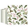 100 PCS Christmas Luncheon Napkins Xmas Berries and Pine Disposable Napkin 3-Ply Holly Berry Greenery Paper Napkins for Christmas Home Kitchen Holiday party Supplies view 1