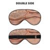 Rose Gold Glitter Print Block Out Light Eye Sleep Mask,Soft Breathable Eye Cover, for Sleeping Travel Home Nap view 2