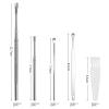 8 Pcs Ear Pick Earwax Removal Kit, Ear Cleaning Tool Set, Ear Cleaner Curette Ear Wax Remover Tool with a Cleaning Brush (Sliver) view 4