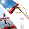 5-12m Window Cleaning Pole, Extendable Cleaner Conservatory Roof Cleaning Window Cleaner Kit, Cleaning Brush Equipment, Window Cleaning Equipment/Window Clean,55cmHeadSliver-7m/22.97in view 1