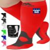 Mojo Compression Socks for Women and Men 20-30mmHg Knee High - Medical Graduated Knee High Compression Stockings for Bariatric Surgery Recovery, Swelling, Edema - Red, Medium - A601 view 1