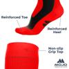 Mojo Compression Socks for Women and Men 20-30mmHg Knee High - Medical Graduated Knee High Compression Stockings for Bariatric Surgery Recovery, Swelling, Edema - Red, Medium - A601 view 2