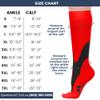 Mojo Compression Socks for Women and Men 20-30mmHg Knee High - Medical Graduated Knee High Compression Stockings for Bariatric Surgery Recovery, Swelling, Edema - Red, Medium - A601 view 4