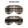 Piano Keys with Musical Notes Print Block Out Light Eye Sleep Mask,Soft Breathable Eye Cover, for Sleeping Travel Home Nap view 2