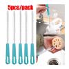 1-5pcs Straw Cup Teapot Brush Multifunctional 3 in 1 Cleaning Tool Stainless Steel Bottle Straw Cleaning Brush Tools(Style e) view 2