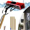 Water Fed Pole Kit & Outdoor Window Cleaner, 5-12m Photovoltaic Panel Cleaning Tool, Suitable for Cleaner Conservatory Roof Photovoltaic Panel Cleaning,35cmHeadGold-5m/16.4in view 1