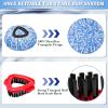 4 Packs Spin Mop Replacement Heads Compatible with Oceda RinseClean 2-Tank System, 30-58" Mop Handle,Mop Scrub Brush and Base Combo Set,Mopping Refills Easy to Replace and Cleaning view 3