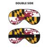 Maryland State Flag Print Block Out Light Eye Sleep Mask,Soft Breathable Eye Cover, for Sleeping Travel Home Nap view 2