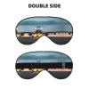 Airplane in The Evening Light Print Block Out Light Eye Sleep Mask,Soft Breathable Eye Cover, for Sleeping Travel Home Nap view 2