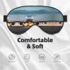 Airplane in The Evening Light Print Block Out Light Eye Sleep Mask,Soft Breathable Eye Cover, for Sleeping Travel Home Nap view 3