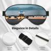 Airplane in The Evening Light Print Block Out Light Eye Sleep Mask,Soft Breathable Eye Cover, for Sleeping Travel Home Nap view 4