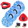 4 Pack Spin Mop Replacements Head Compatible for Oceda RinseClean 2-Tank System,Microfiber Spin Mop Refills Head,1 Mop Scrub Brush + 1 Mop Base + 4 Pack Cleaning Floor Mop Head view 1