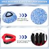 4 Pack Spin Mop Replacements Head Compatible for Oceda RinseClean 2-Tank System,Microfiber Spin Mop Refills Head,1 Mop Scrub Brush + 1 Mop Base + 4 Pack Cleaning Floor Mop Head view 2