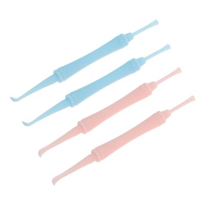 Anneome 4pcs Earwax Removal Spoons Double Spiral Ear Cleaning Tools Safe and Ear Picks for Adults and Sturdy Earwax Clean Supplies Random Color