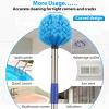 Cobweb Duster with Extension Pole,4FT Stainless Steel Spider Web Brush with Pole,Cobweb Duster Outdoor for High Ceilings and Surfaces,Steel Long Handle, Lightweight Cleaner view 4