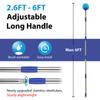 Cobweb Duster with Extension Pole,4-6FT Stainless Steel Spider Web Brush with Pole,Cobweb Duster Outdoor for High Ceilings and Surfaces,Steel Long Handle, Lightweight Cleaner view 3