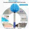 Cobweb Duster with Extension Pole,4-6FT Stainless Steel Spider Web Brush with Pole,Cobweb Duster Outdoor for High Ceilings and Surfaces,Steel Long Handle, Lightweight Cleaner view 4