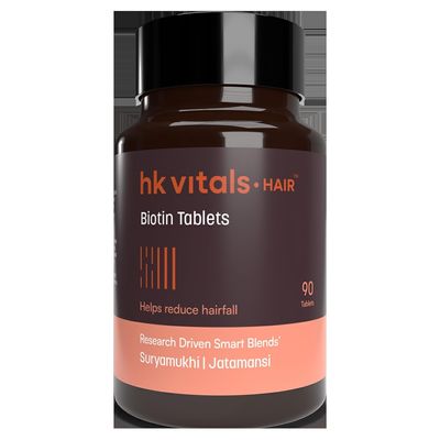 Biotin (90 Tablets) | Supplement for Hair Growth, Strong Hair and Glowing Skin, Fights Nail Brittleness