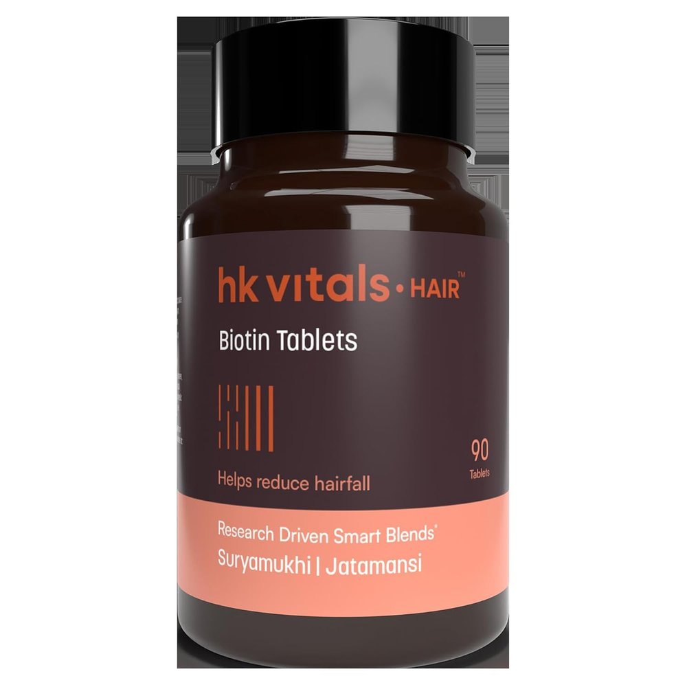 Biotin (90 Tablets) | Supplement for Hair Growth, Strong Hair and Glowing Skin, Fights Nail Brittleness