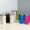 23.5oz Stainless Steel Car Tumbler with Leak-Proof Lid  Insulated Coffee Cup with Straw, Perfect for Travel & Outdoor Use  Durable Thermos for Hot & Cold Drinks (Blue) view 2