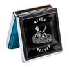 7 Days Chromed Shiny Silver Pill Organizer with Mirror Inside Has 8 Separate Compartments Rectangle Cute Travel Pill Organizer for Purse 7 Days Pill Box Pill Case (Better) view 2
