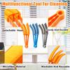 3 Pack Microfiber Feather Duster with 6 Microfiber Sleeves, Window Blind Cleaner, Blind Duster, Blinds Cleaning Tools view 3