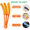 3 Pack Microfiber Feather Duster with 6 Microfiber Sleeves, Window Blind Cleaner, Blind Duster, Blinds Cleaning Tools view 4