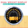Adamson Hybrid 2-in-1 Analog & Digital Weighing Scale for Body Weight up to 400lbs - Thick Tempered Glass - Extra Large Display - Easy to Read Digital Bathroom Scale - New - Wood view 3