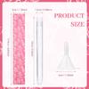 39 PCS Tampon Tube for Women, Plastic Tube for Juice with Funnel and Spout for Cruise Concert Sports Events-Pink view 2