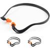 4 Pairs Ear Plugs Banded for Shooting Range Noise Cancelling Reusable Washable Ear Protection with Silicone Tips for Construction Lawn Mowing Welding Worker Shooter Hearing Protection view 1