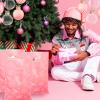Saypacck 48 Pcs Christmas Plastic Gift Bags 8 x 12 Inch Snowflake Goodie Bags Winter Treat Bags with Handle Holiday Snow Merchandise Bag for Small Business Shopping Retail Xmas Party Favors(Pink) view 4