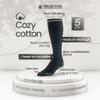 7BigStars Men Diabetic Loose Dress Business Cotton Mid Calf Socks - 5 Pack Large - Solid Casual - Sock Size 10-13 Shoe Size 9-12 L Black view 3