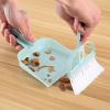Hand Dustpan and Brush Set, Compact Portable Mini Broom Dustpan Combo for Indoor wash, Desktop, Sofa, Kitchen, and More (Blue) view 3