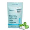 Neuro Memory & Focus Gum - Nootropic Gum with Vitamin B12, Vitamin B6, L-Theanine & Ginseng Extract - Natural Brain Support Supplement - Vegan, Caffeine & Sugar Free Chews - Peppermint, 90 ct view 1