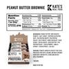 Kates Real Food Organic Protein Bars  (Peanut Butter Brownie, 2.2 oz, Pack of 12)  Plant Based Protein Bars - Gluten Free, Soy Free, Non GMO, Whole Grains, and All Natural view 2
