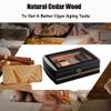 Cigar Humidor, Portable Cedar Wood Cigar Box, With Hygrometer And Humidifier, Cedar Lined, Black High-Gloss Piano Paint, Cigar Accessories, Holds 75 Cigars, Cigar Gifts For Men view 3