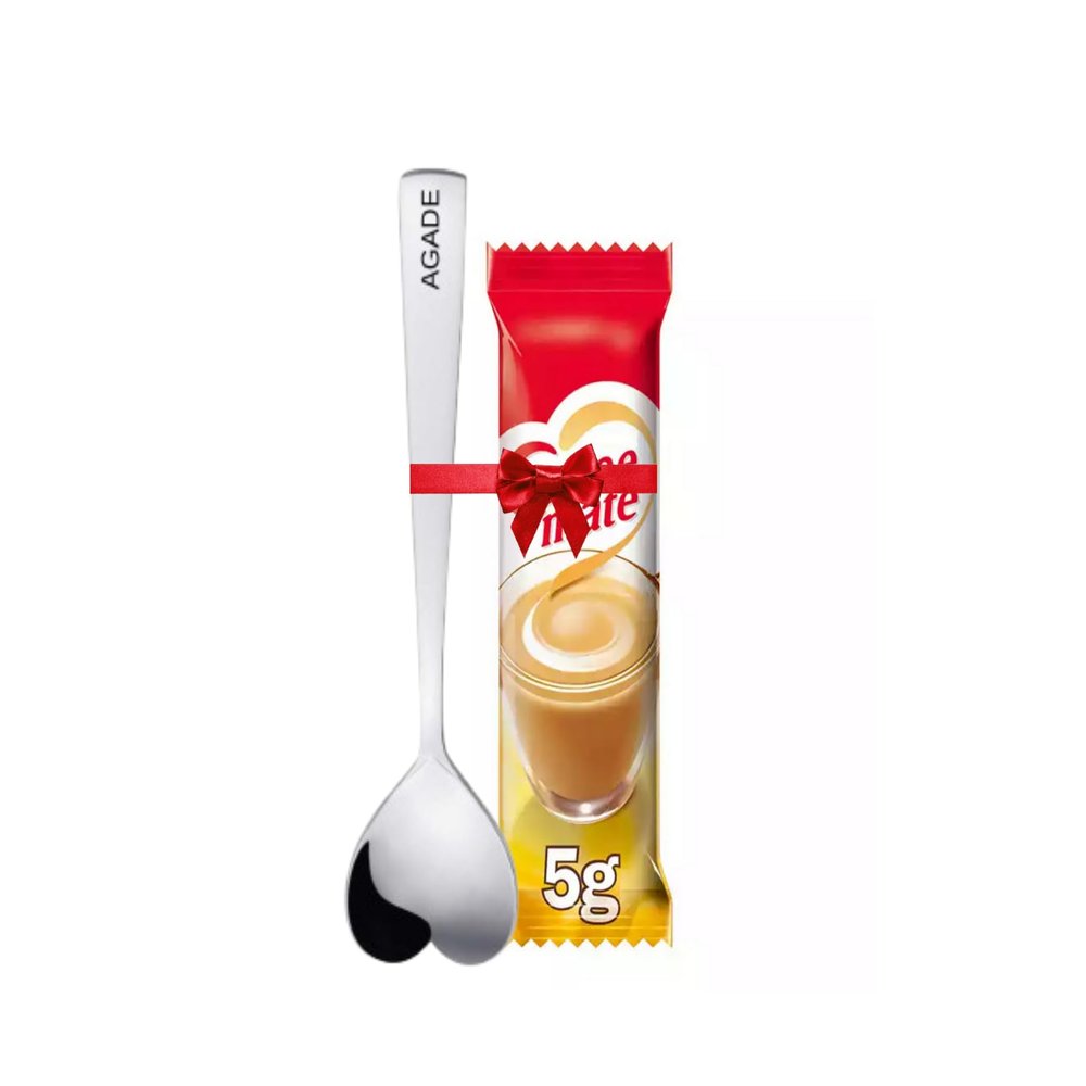 Agade Coffee Delight Set  Includes 30 x 5g Creamer Sachets (Compatible with Coffee Mate) and 1 Specially Designed Spoon  Smooth, Convenient, and Always Ready- Turkish packaging