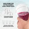 Klex Clear PET Plastic Dome Lids with Straw Slot Fits 12, 16, 20, 24 oz Cups, 3.86" view 3