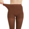 AMZAM Medical Compression Pantyhose for Women Men, 20-30 mmHg Graduated Compression Tights, Opaque Toeless Compression Stockings Waist High Support Tights for Edema, Varicose Veins, DVT, Brown 3XL view 2