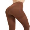 AMZAM Medical Compression Pantyhose for Women Men, 20-30 mmHg Graduated Compression Tights, Opaque Toeless Compression Stockings Waist High Support Tights for Edema, Varicose Veins, DVT, Brown 3XL view 3