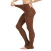 AMZAM Medical Compression Pantyhose for Women Men, 20-30 mmHg Graduated Compression Tights, Opaque Toeless Compression Stockings Waist High Support Tights for Edema, Varicose Veins, DVT, Brown 3XL view 4