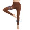 AMZAM Medical Compression Pantyhose for Women & Men, 20-30 mmHg Graduated Compression Leggings, Opaque Footless Waist High Compression Stockings for Edema, Varicose Veins, Post Surgery, Brown XL view 1