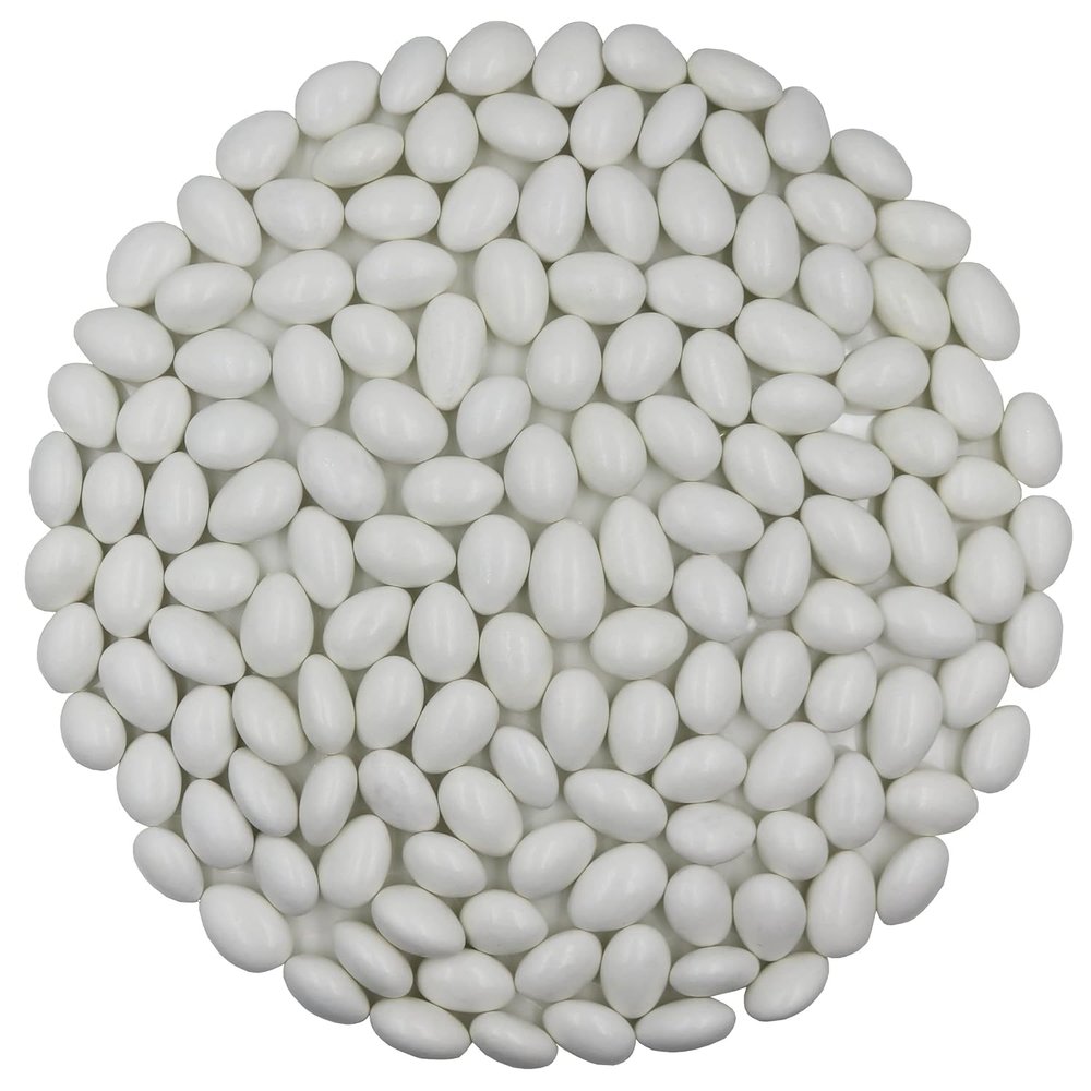 American Best Food Pastel Color Jordan Almonds in Jar, Kosher (4 Pound, White)