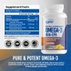 Omega 3 Fish Oil Capsules [3000mg] Omega 3 Supplement DHA Supplement | Omega3 Fish Oil Pills | for Heart Health, Immune System, Skin, & Brain Health, Gluten-Free and BURPLESS view 3