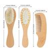 Personalized Baby Brush and Comb Set for Newborn Wooden Baby Brush Set Personalized Baby Gifts for Girls Boys Soft Baby Hair Brush Set (1pcs) view 2