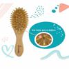 Personalized Baby Brush and Comb Set for Newborn Wooden Baby Brush Set Personalized Baby Gifts for Girls Boys Soft Baby Hair Brush Set (1pcs) view 3